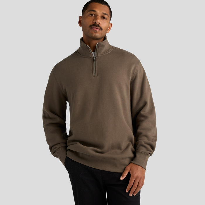 Men's Stencil Half Zip Crew