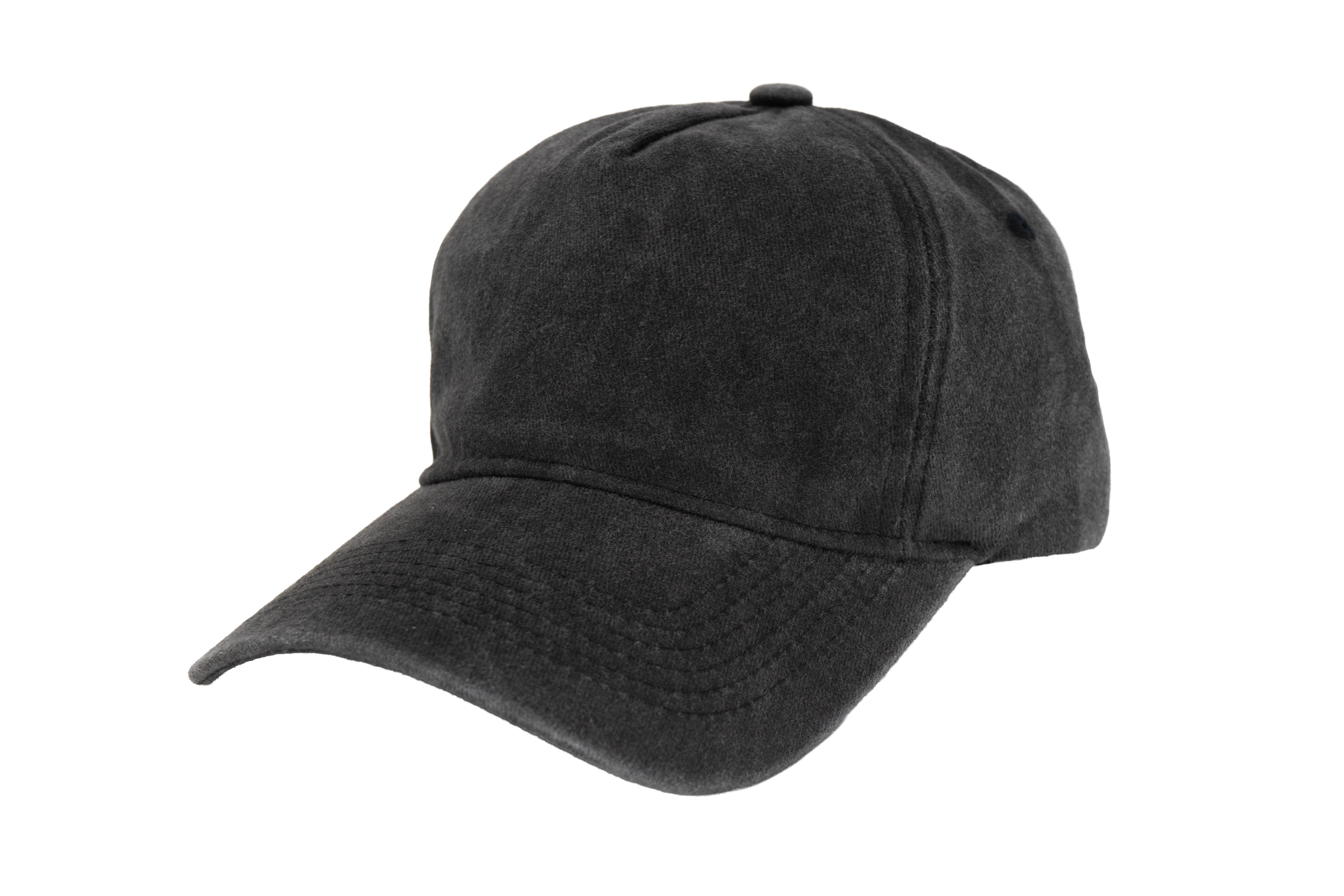 Acid Wash Black 5 Panel Dad Cap