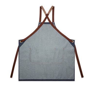 Denim Apron | 1084 | 1084 - INDIGO - BACK - SKU:1084