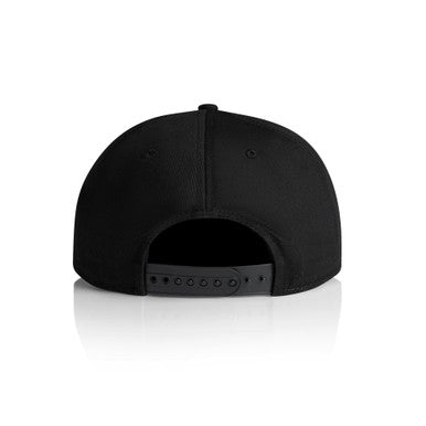 Stock 7-Panel Cap | 1184 | 1184 - BLACK - BACK - SKU:1184