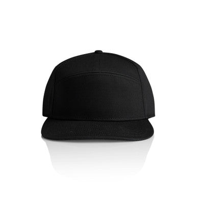 Stock 7-Panel Cap | 1184 | 1184 - BLACK - SKU:1184
