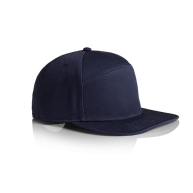 Stock 7-Panel Cap | 1184 | 1184 - MIDNIGHT_BLUE - SIDE - SKU:1184
