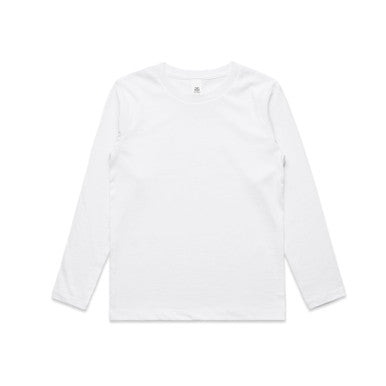 Youth Staple L/S Tee | 3008 | 3008 - WHITE - SKU:3008