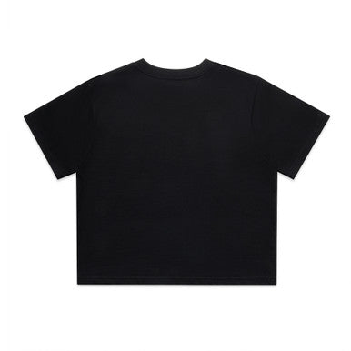 Wo's Classic Crop Tee | 4072 | 4072 - BLACK - BACK - SKU:4072