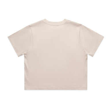 Wo's Classic Crop Tee | 4072 | 4072 - BONE - BACK - SKU:4072