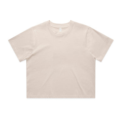 Wo's Classic Crop Tee | 4072 | 4072 - BONE - SKU:4072