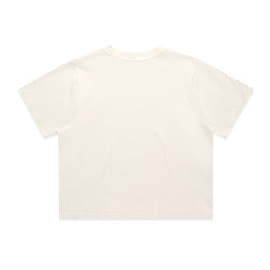Wo's Classic Crop Tee | 4072 | 4072 - ECRU - BACK - SKU:4072