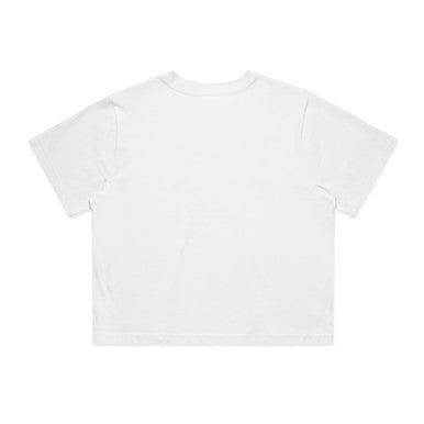 Wo's Classic Crop Tee | 4072 | 4072 - WHITE - BACK - SKU:4072
