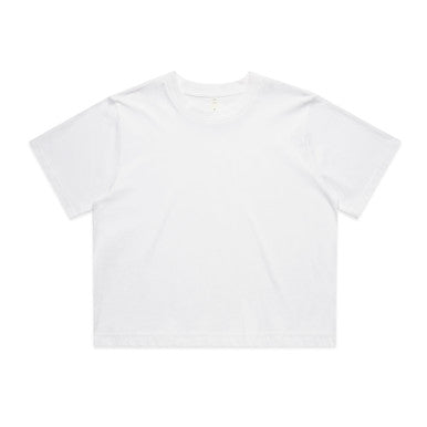 Wo's Classic Crop Tee | 4072 | 4072 - WHITE - SKU:4072