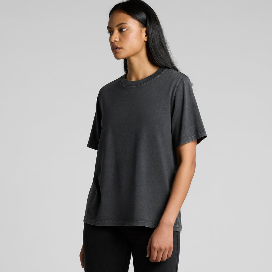 Women's Stone Wash Heavy Tee, detail view