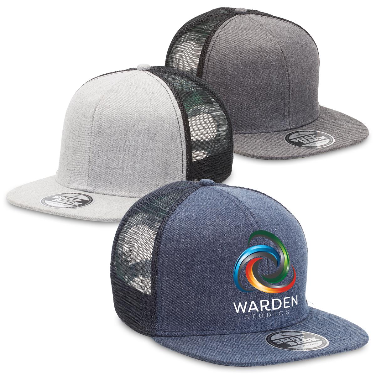 Heathered Flat Peak Trucker - 4396_-_Image_12.jpg