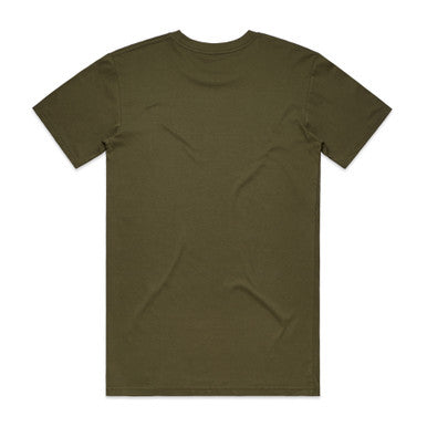 Basic Tee | 5051S | 5051S - ARMY - BACK - SKU:5051S