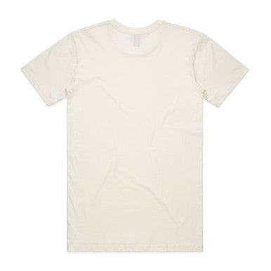 Basic Tee | 5051S | 5051S - NATURAL - BACK - SKU:5051S