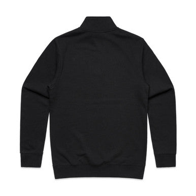 Stencil Half Zip Crew | 5125S | 5125S - BLACK - BACK - SKU:5125S