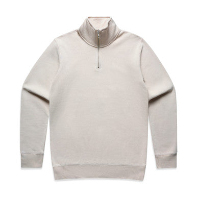 Stencil Half Zip Crew | 5125S | 5125S - BONE - SKU:5125S
