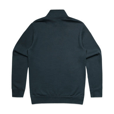 Stencil Half Zip Crew | 5125S | 5125S - CARBON BLUE - BACK - SKU:5125S