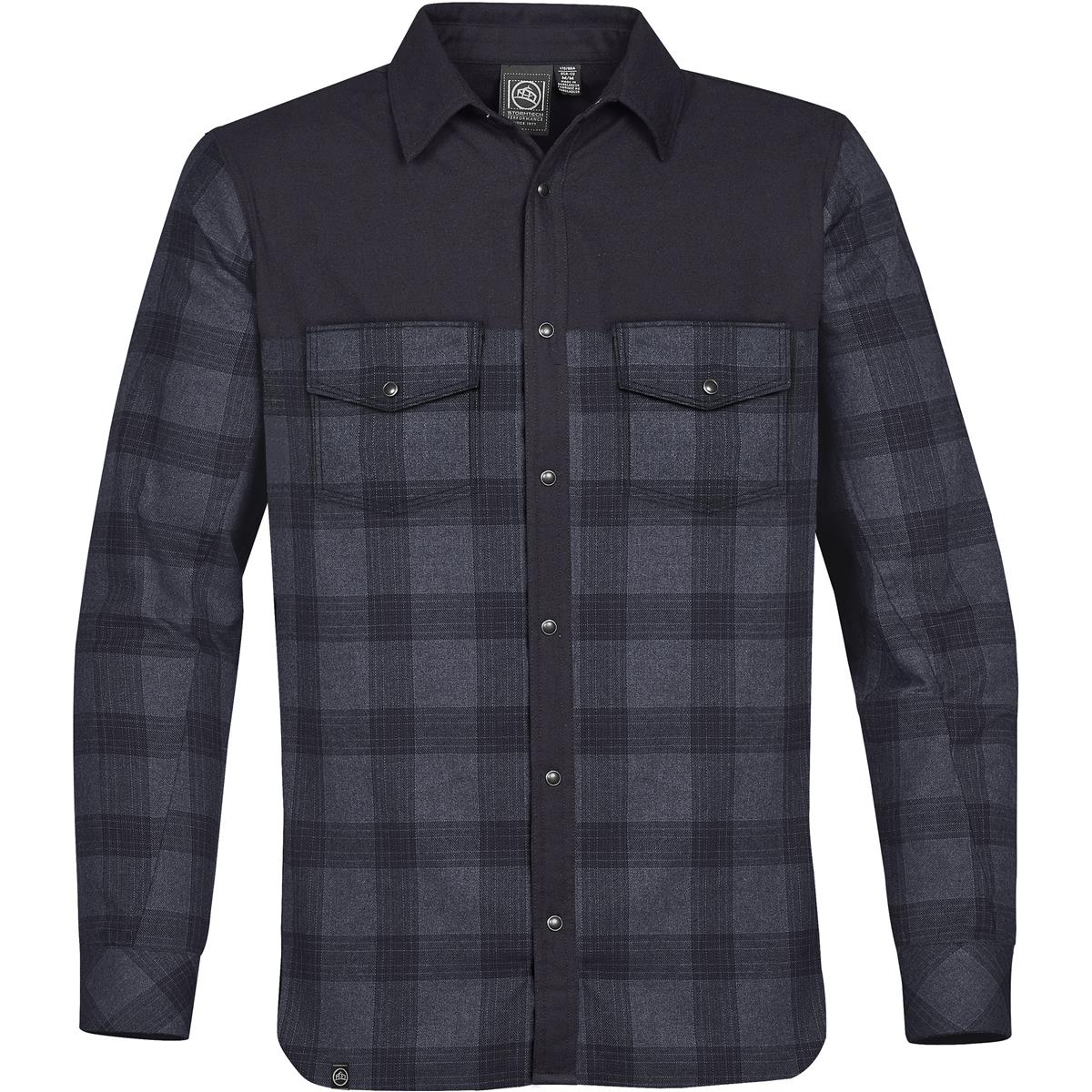 Heathered Flat Peak Trucker - Navy Plaid - FLX-1-NAP-2XL_-_Image_8.jpg