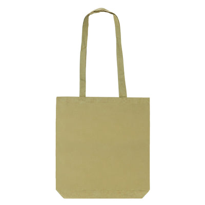 Calico Khaki Tote Bag, back view