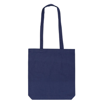 Calico Navy Blue Tote Bag, back view