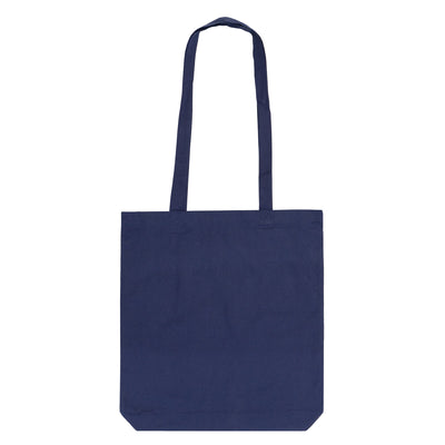 Calico Navy Blue Tote Bag